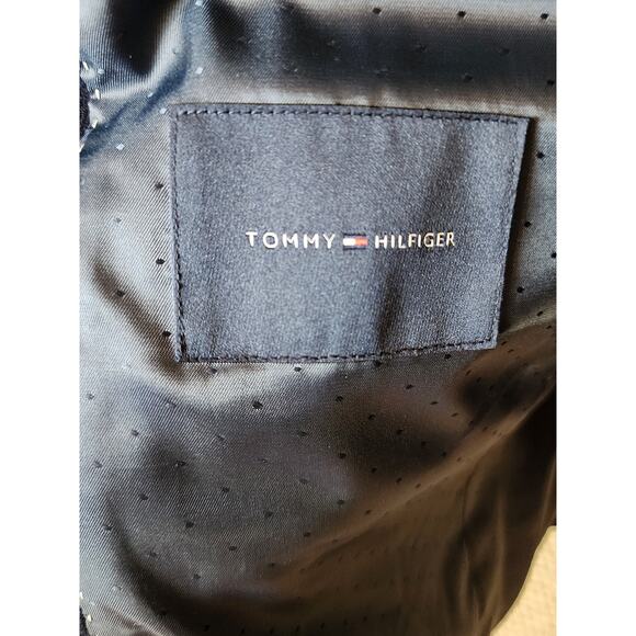 Tommy Hilfiger Courduroy 2 Button Blazer Elbow Patch Men's Navy Size 40S - Picture 5 of 8